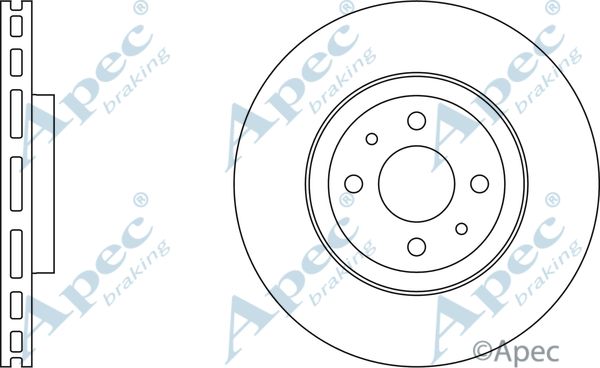 APEC BRAKING stabdžių diskas DSK671